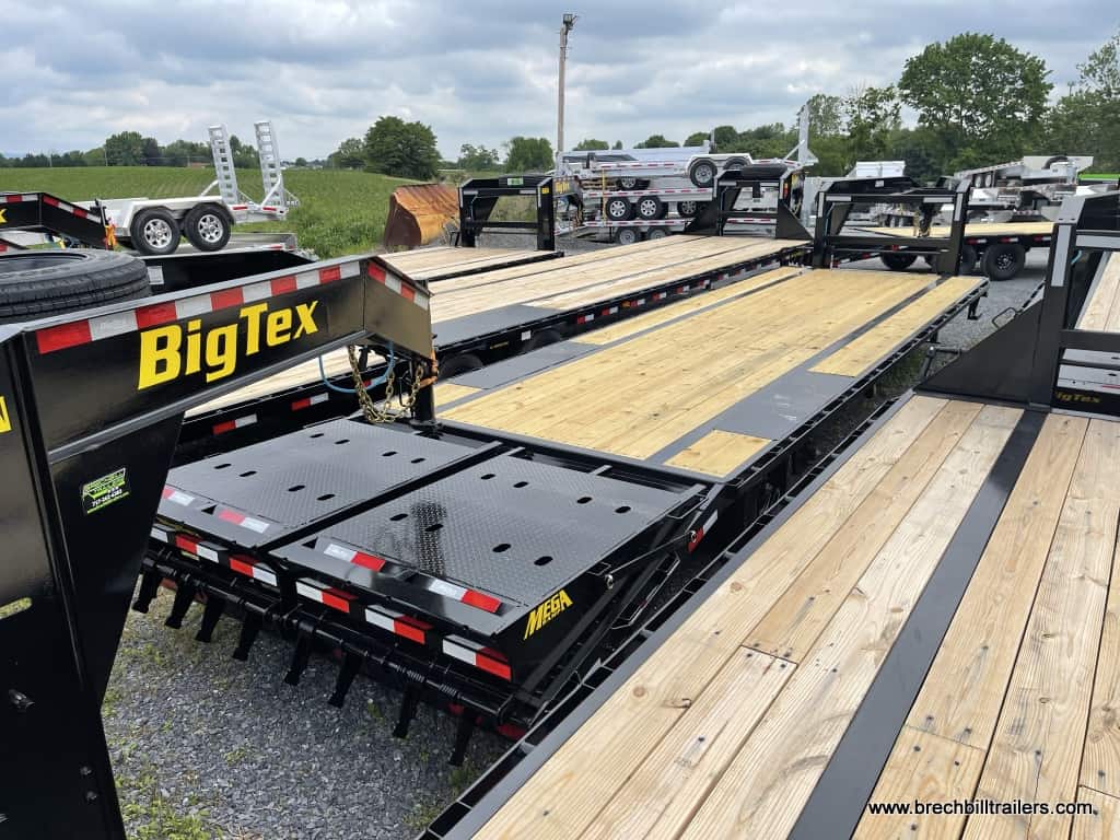 Big Tex Super Duty Single Wheel Tandem Axle Gooseneck Trailer, mega ramps