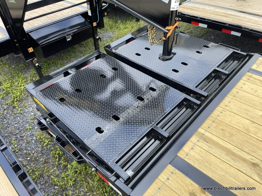 Big Tex Super Duty Single Wheel Tandem Axle Gooseneck Trailer, mega ramps