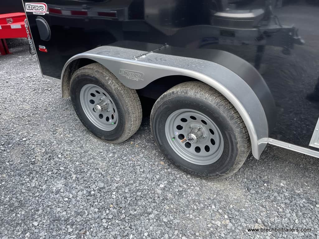 Bravo Scout Enclosed Cargo Trailer wheels