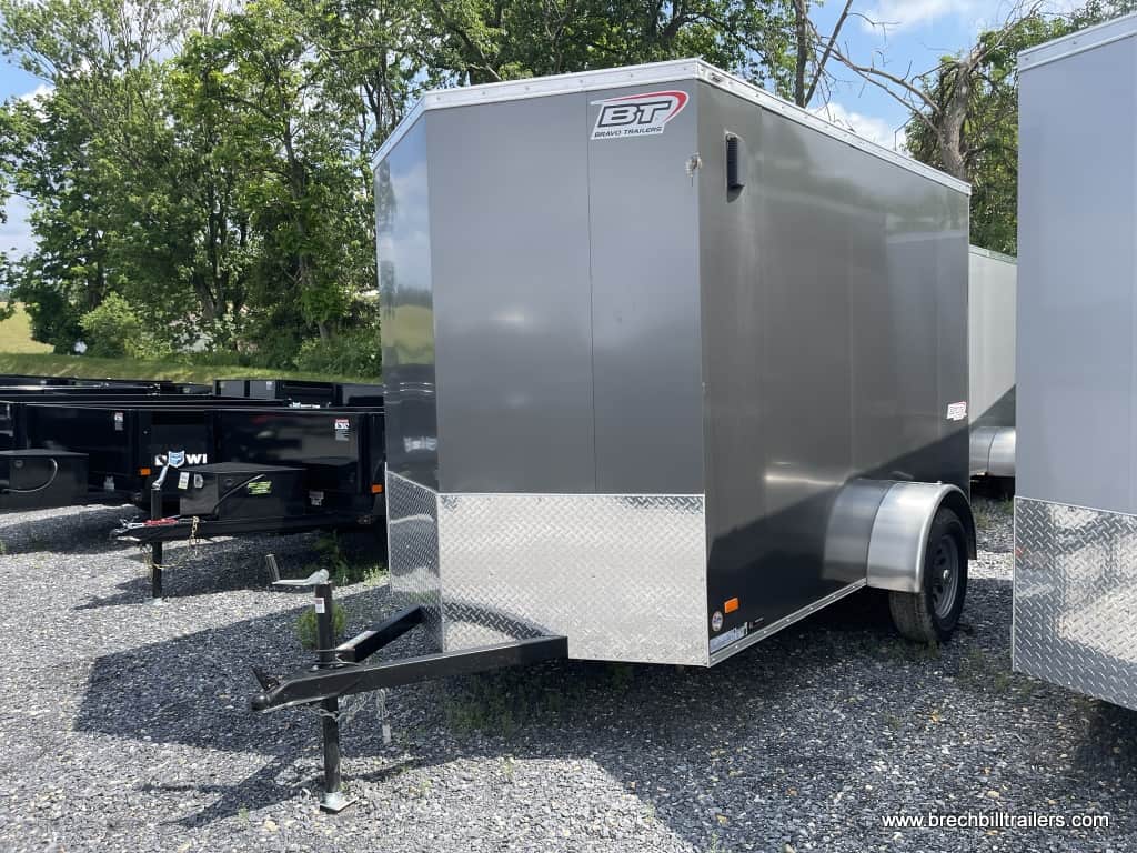 Charcoal metallic Bravo Scout Enclosed Cargo Trailer