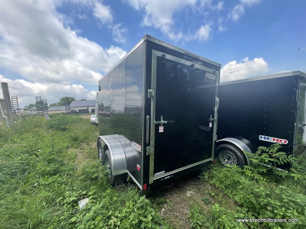 Brand new black Bravo Scout 6x12 cargo trailer
