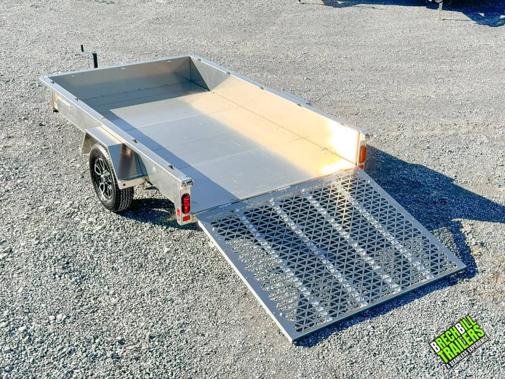 A 6x10 Belmont AIR Aluminum Utility Trailer
