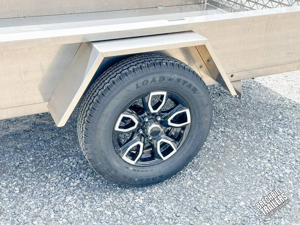 Nice wheels on a new Belmont AIR Aluminum Utility Trailer