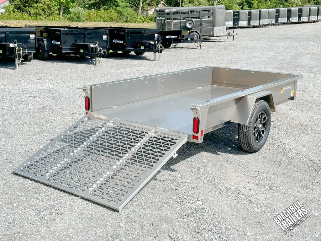 Belmont AIR Aluminum Utility Trailer with ramp down