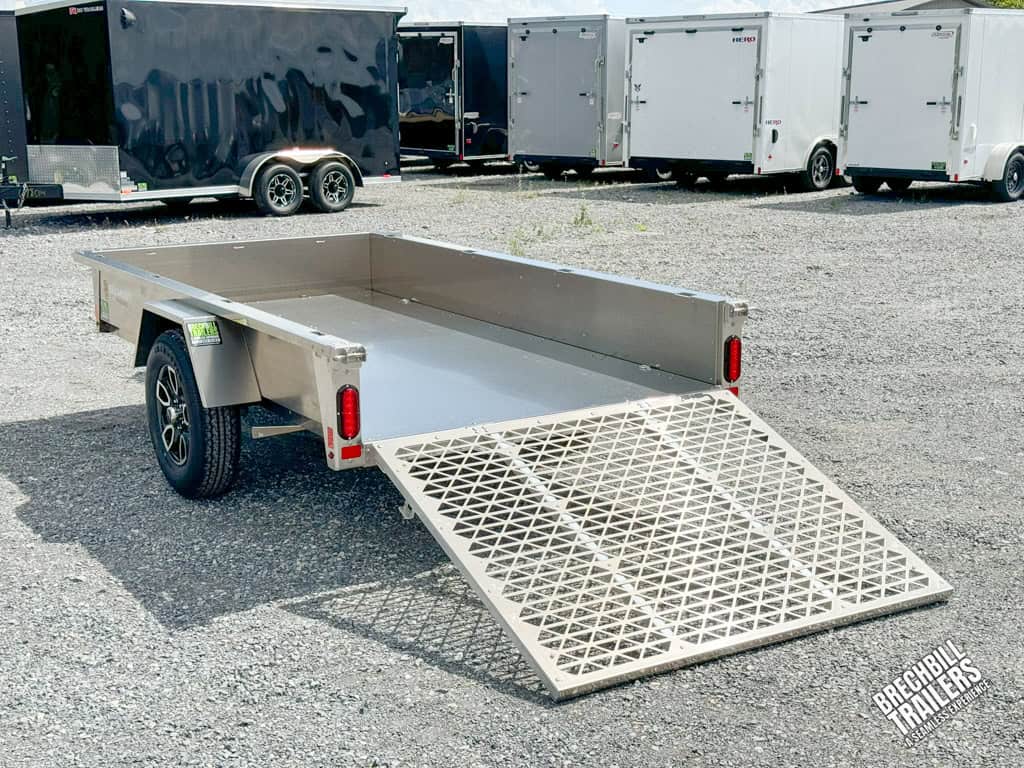 Ramp down on the Belmont AIR Aluminum Utility Trailer