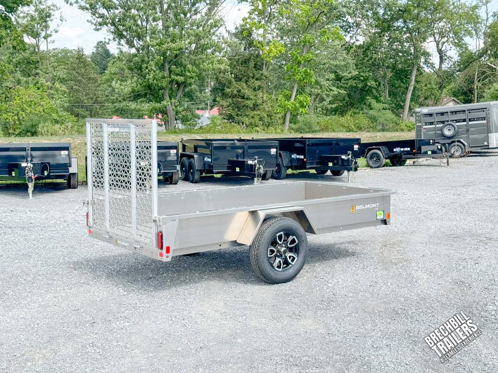 Side view of a Belmont AIR Aluminum Utility Trailer