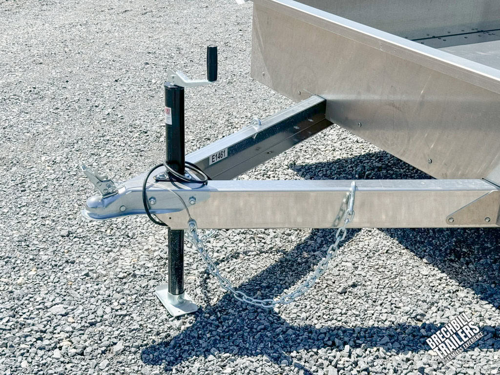 Close up of trailer coupler