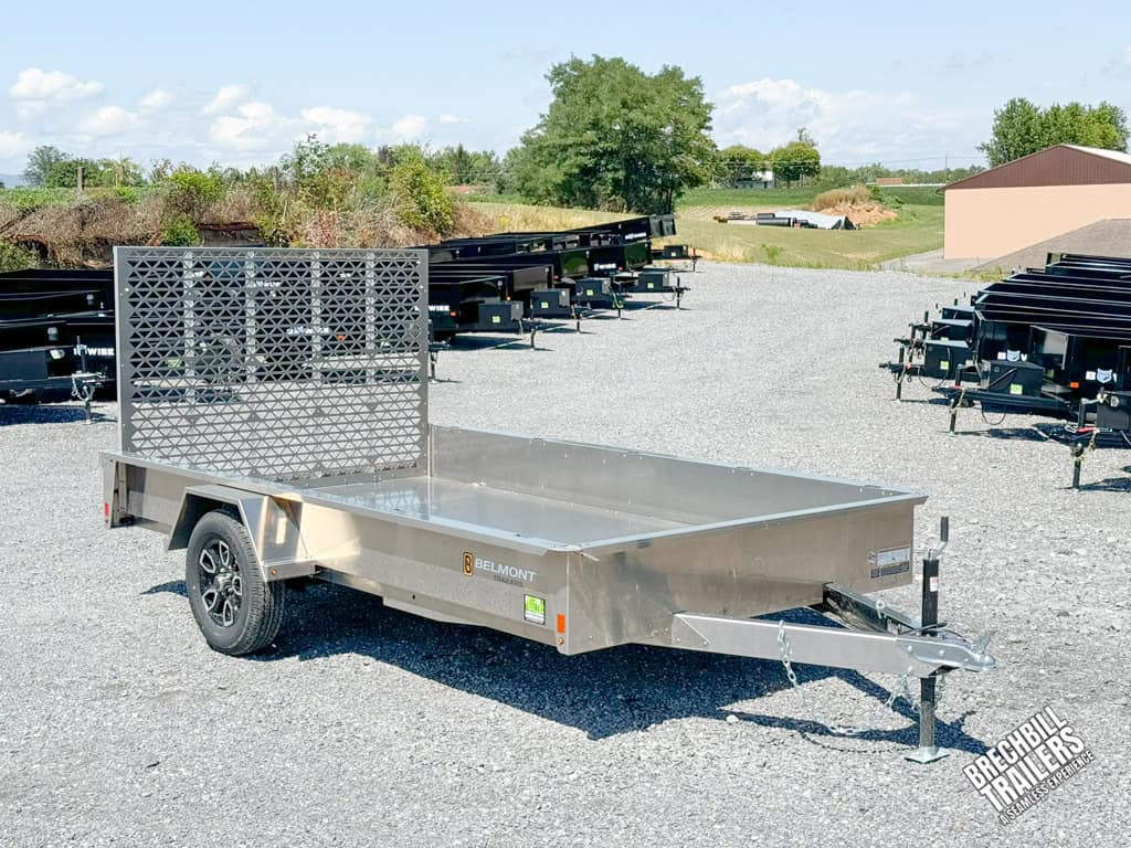 View of Belmont AIR Aluminum Utility Trailer with 12 ft bed