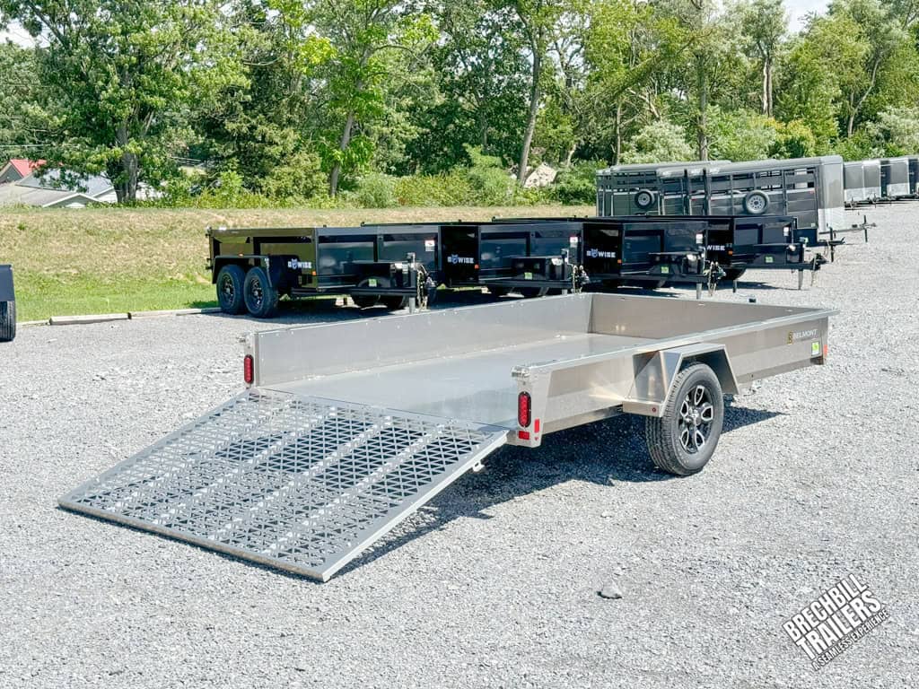 A 7x12 Belmont AIR Aluminum Utility Trailer