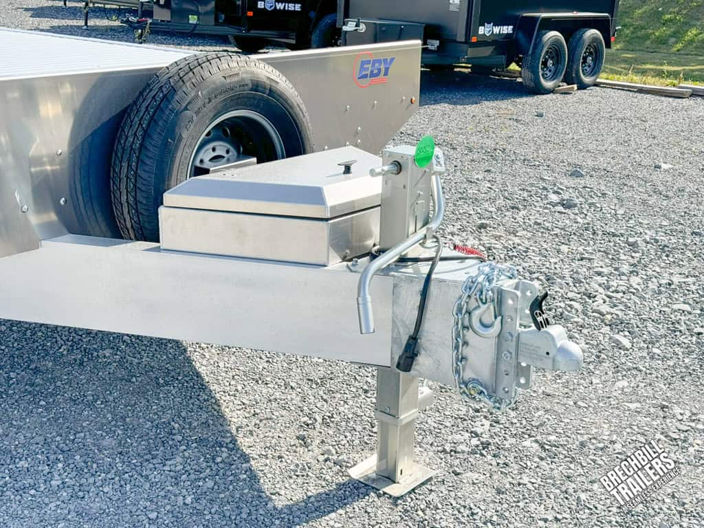 Coupler on the EBY Aluminum Equipment Trailer