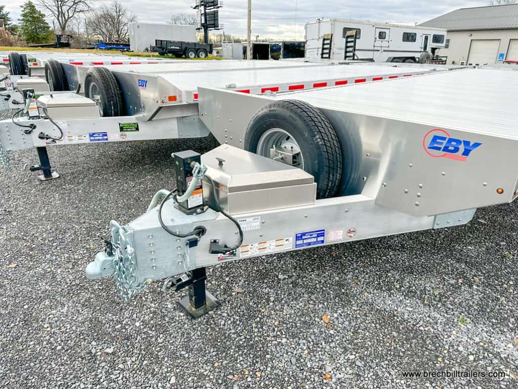 Spare tire on EBY Deck-Over 14K Equipment Trailer