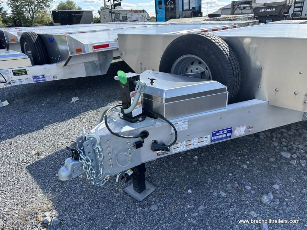 EBY 14K Deck-Over Equipment Trailer parked
