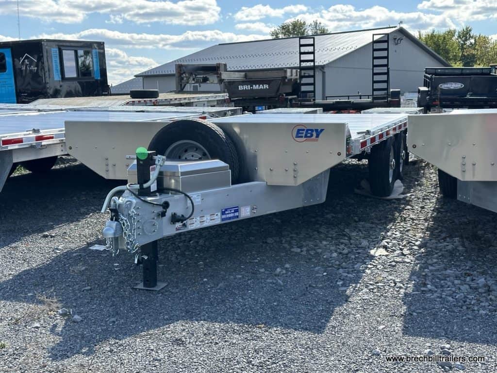 EBY 14K Deck-Over Equipment Trailer on display at the Brechbill Trailers lot