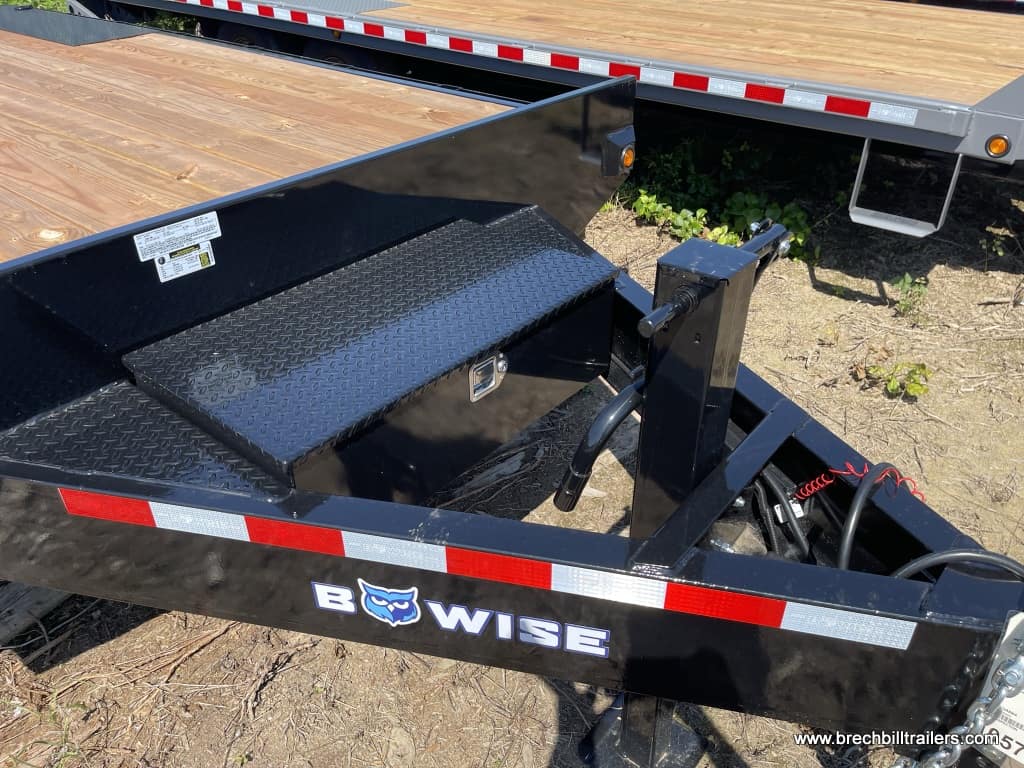 Jack and toolbox on the trailer