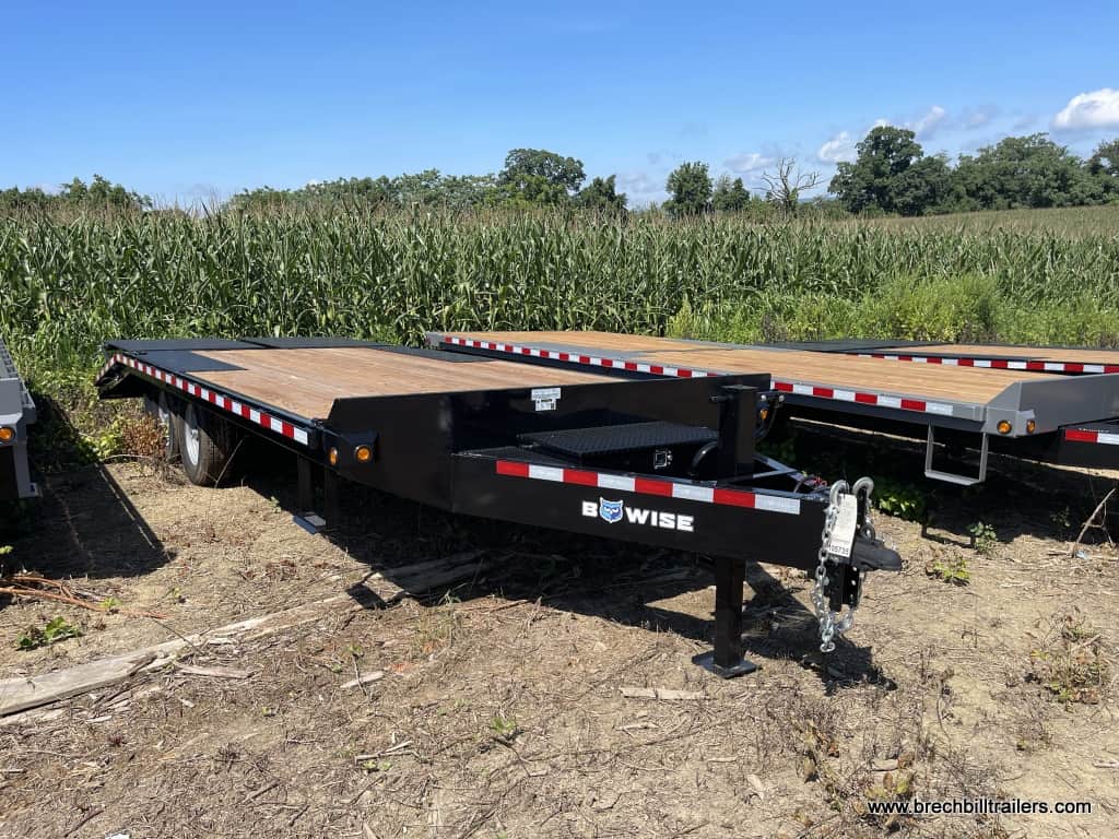 Bwise trailer parked in the yard