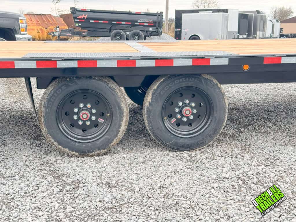 Wheels on the Bwise Hydraulic Tilt-Deck Trailer