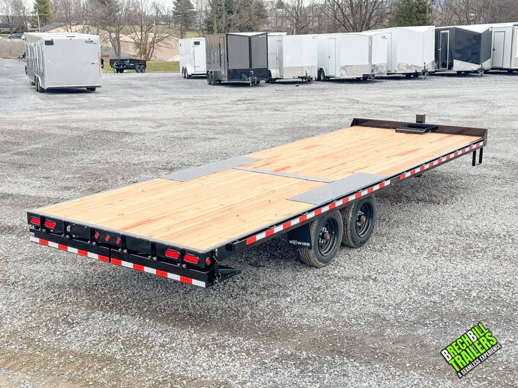 Top view of the Bwise tilt deck trailer to see condition