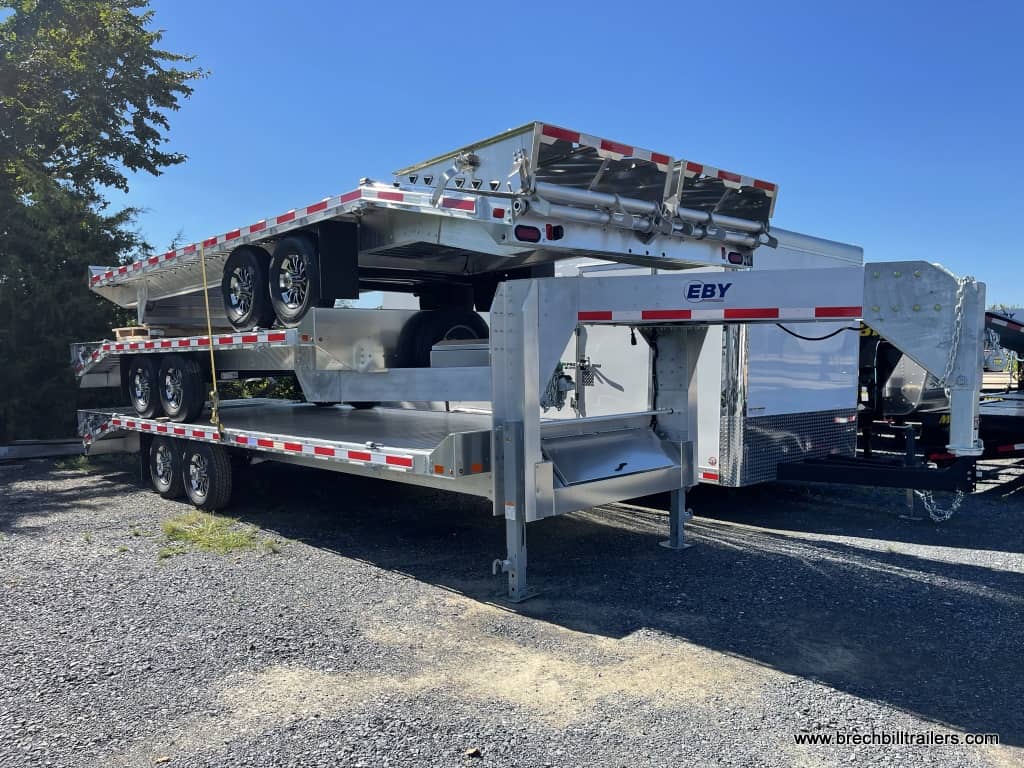 EBY Deck-Over Gooseneck Equipment Trailer Aluminum Frame