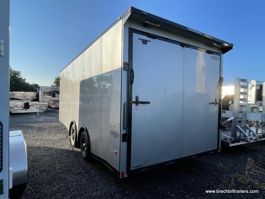 Bravo Scout Enclosed Cargo Trailer view from the rear