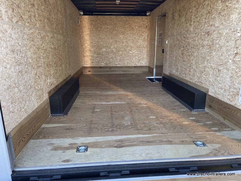 Interior of the Bravo GreenPro Enclosed Cargo Trailer