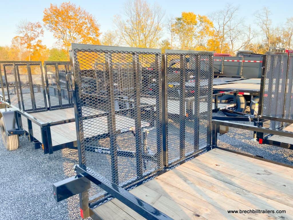 Ramp on the Bwise UT 3K Utility Landscape Trailer