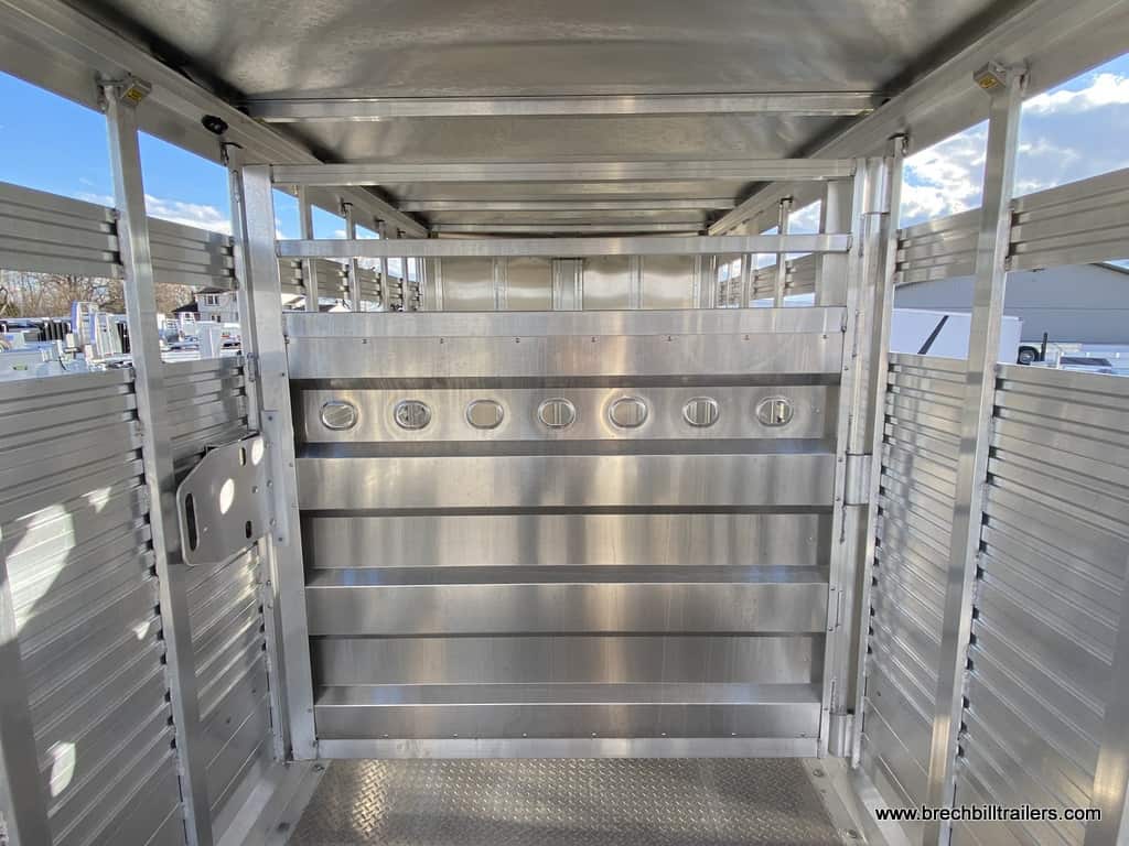 Gates inside the EBY livestock trailer