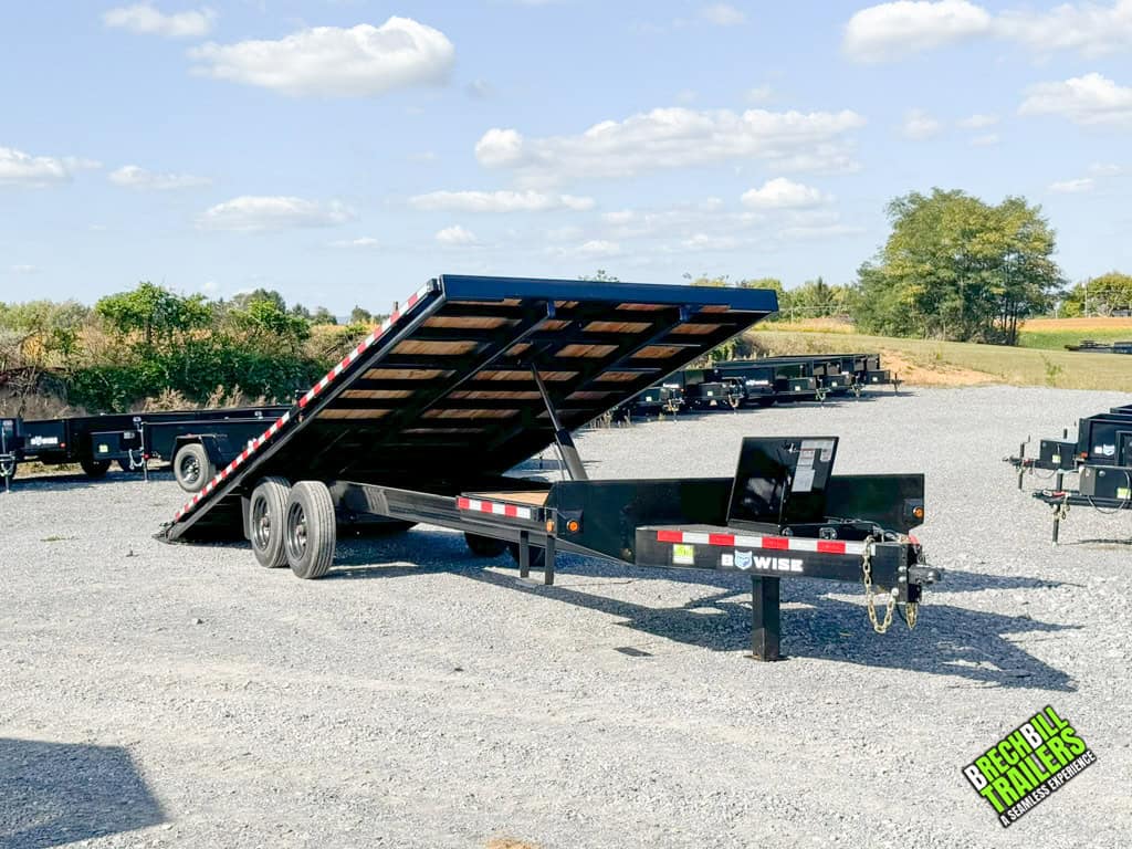 A 8.5x26ft Bwise 17.6K Hydraulic Tilt Deck Trailer