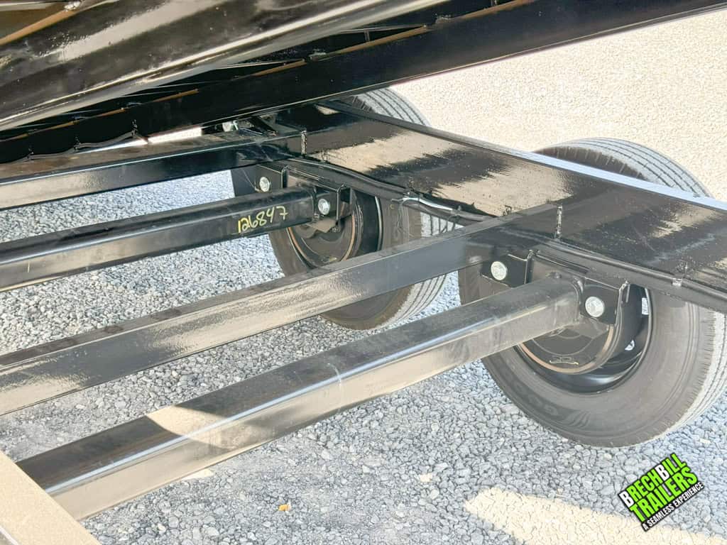 The black frame on the Bwise 17.6K Hydraulic Tilt Deck Trailer