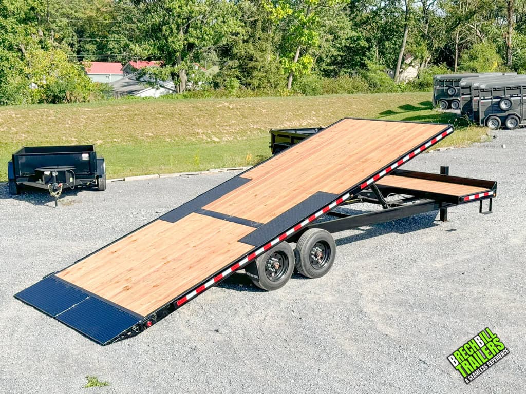 The Bwise 17.6K Hydraulic Tilt Deck Trailer for sale at Brechbill Trailers.