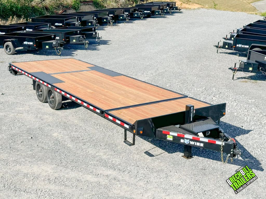 A brand new 26ft Bwise 17.6K Hydraulic Tilt Deck Trailer