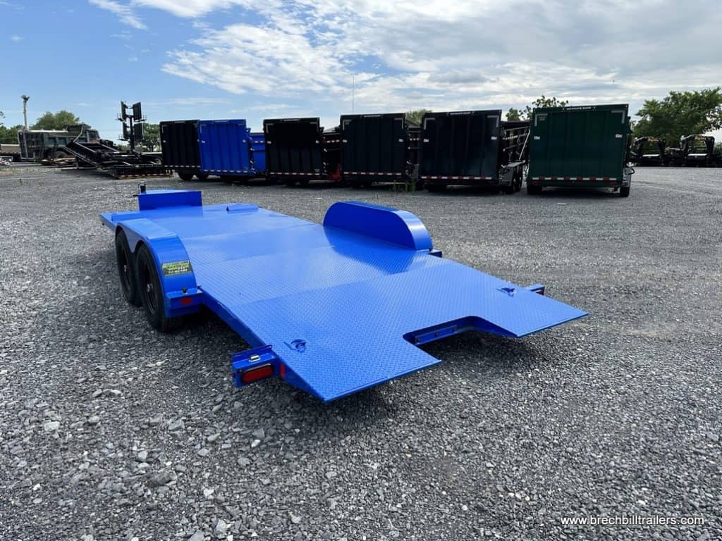 A blue Bwise CHT 10K Car-Hauler Hydraulic Tilt 82″x20′