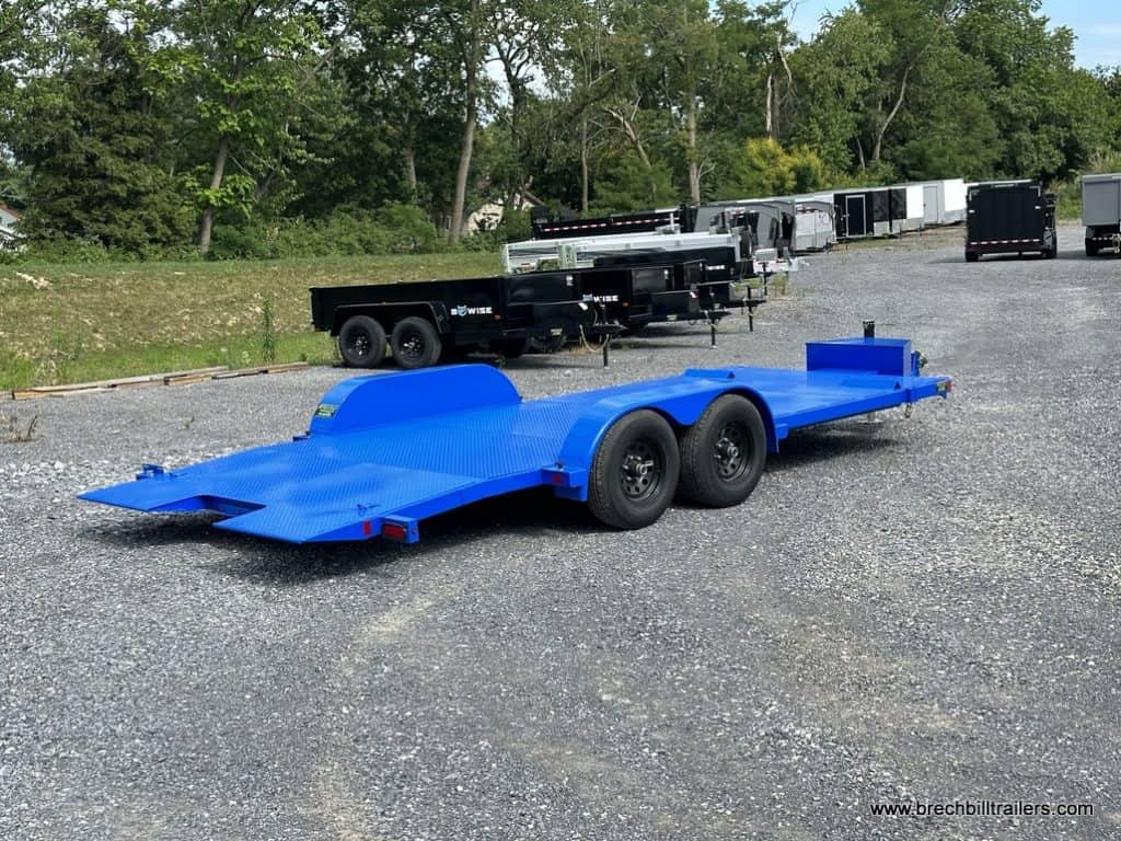 A blue Bwise CHT 10K Car-Hauler Hydraulic Tilt 82″x20′