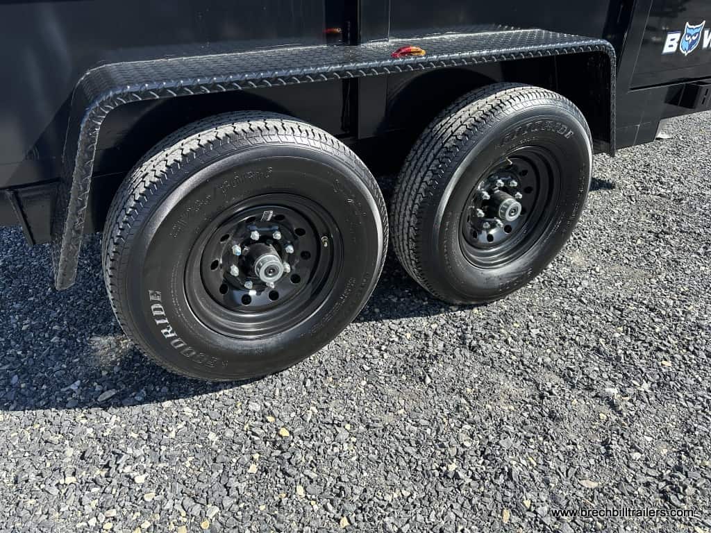 Wheels on the Bwise LP LE Low Pro Dump Trailer 6’x12’x12K (DT612LP-LE-12)