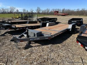 A 20ft Bwise Low Pro 14K Hydraulic Tilt Trailer