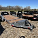Bwise Low Pro 14K Hydraulic Tilt Trailer 7’x20’ with gray frame