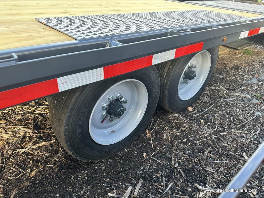 Wheels on the Belmont Deckover HD Equipment Trailer