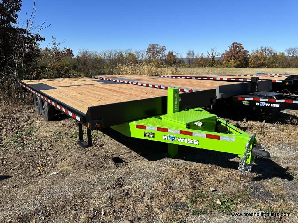 BWise Low Pro Equipment Trailer with Lime Steel Frame