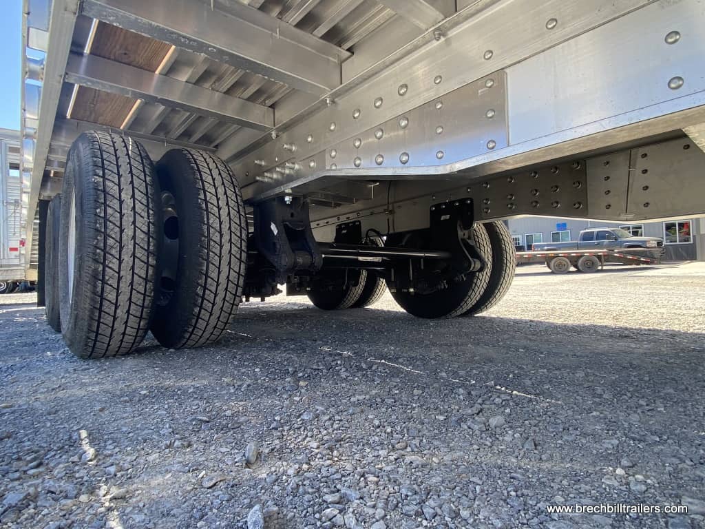 Aluminum trailer from below