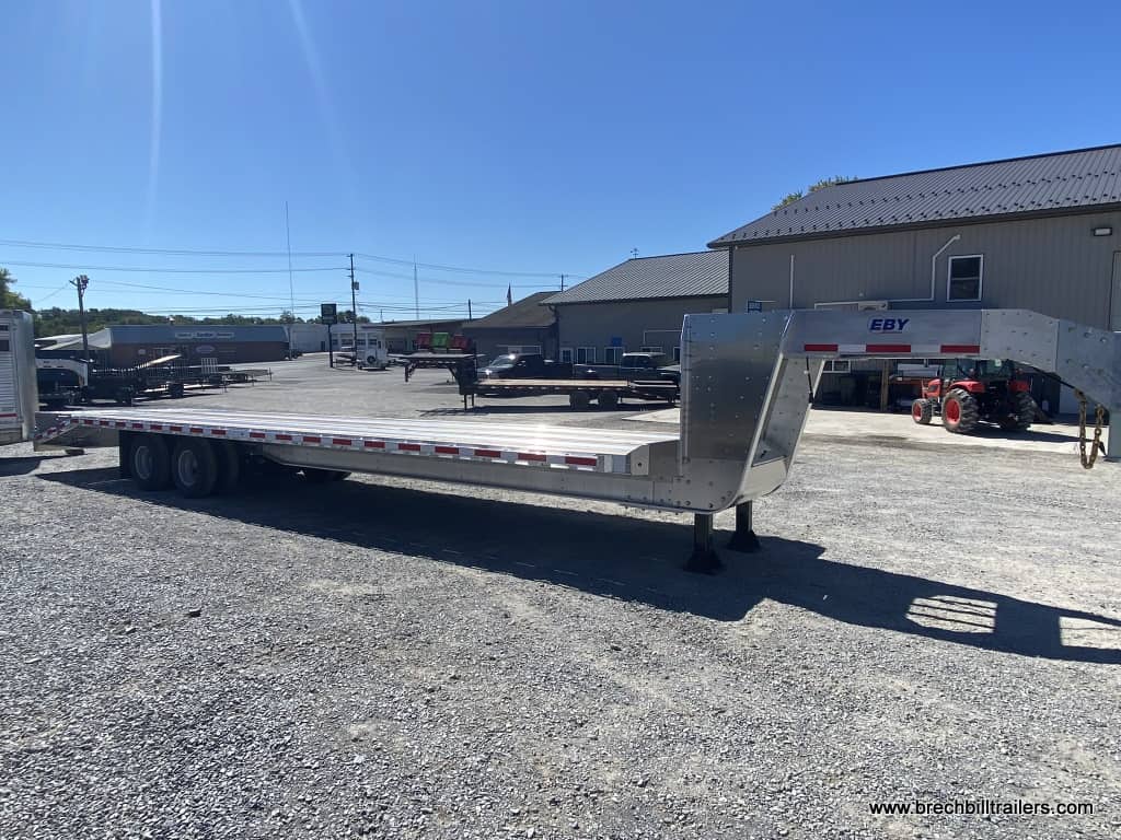 Parked in the lot - EBY Deck-Over Gooseneck Equipment Trailer 35’x102″x25K (GN25K35)