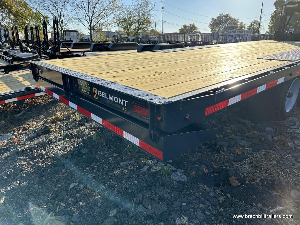 Back of the Belmont Deckover Gooseneck Tilt Deck Equipment Trailer