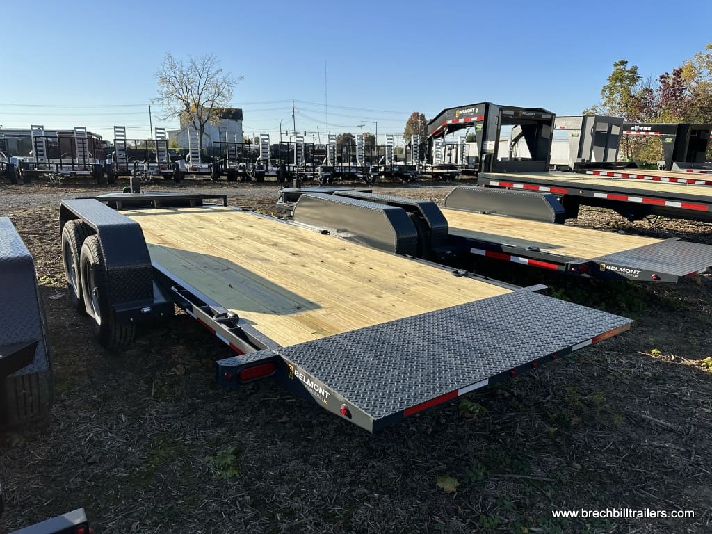 A brand new Belmont skid steer equipment trailer for sale