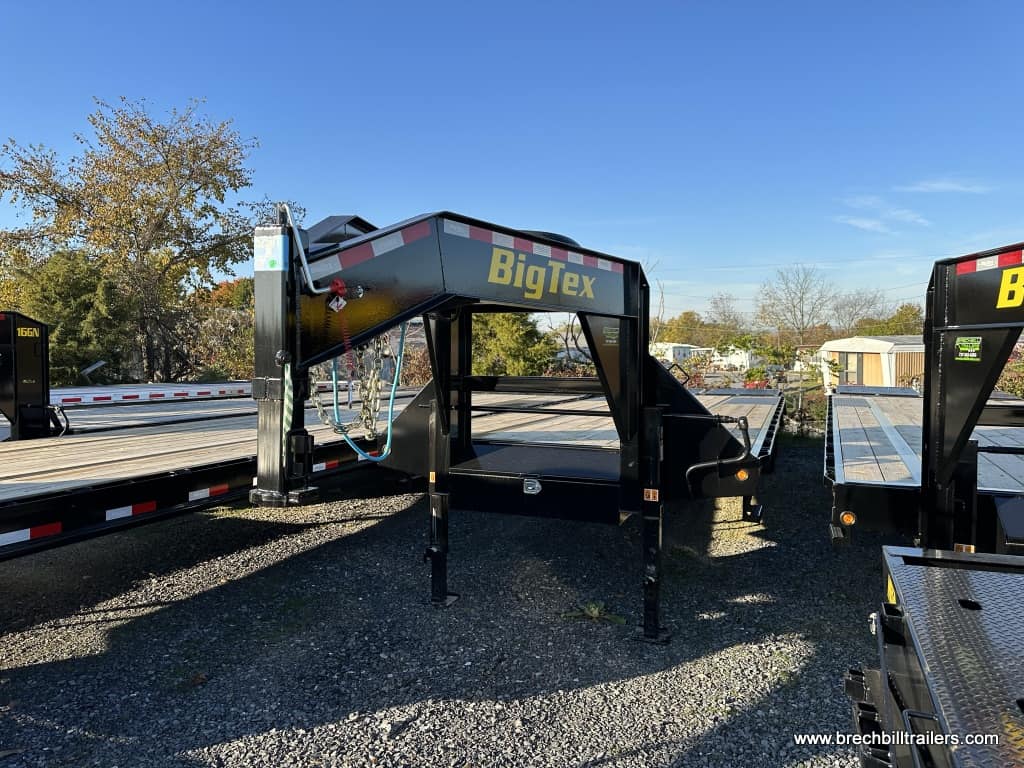 Front of the Big Tex 24K Tandem Dual Wheel Gooseneck Trailer