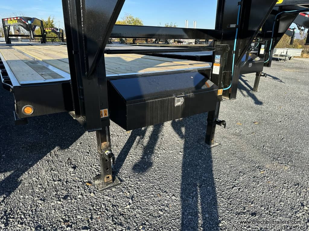 The toolbox mounted on the front of the Big Tex