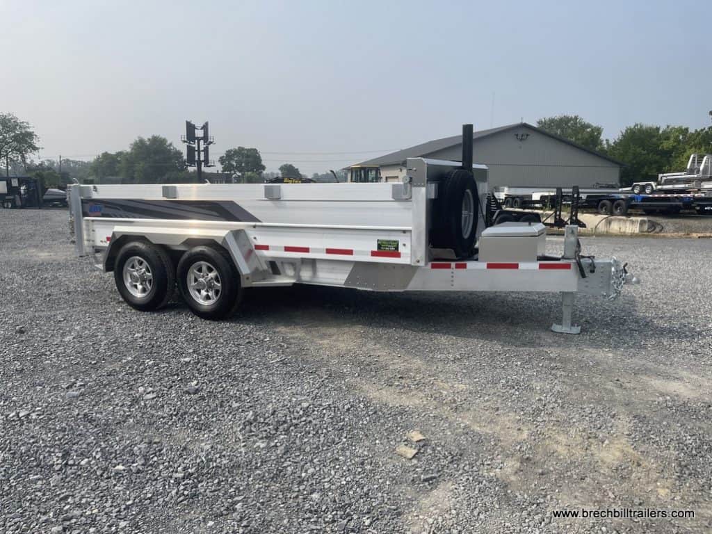 EBY All Aluminum Bumper Pull Dump Trailer