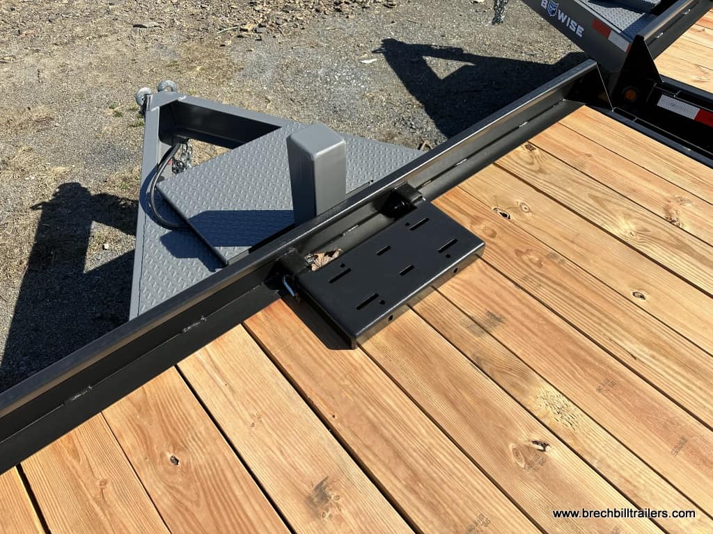 Area to mount a winch on front of the trailer