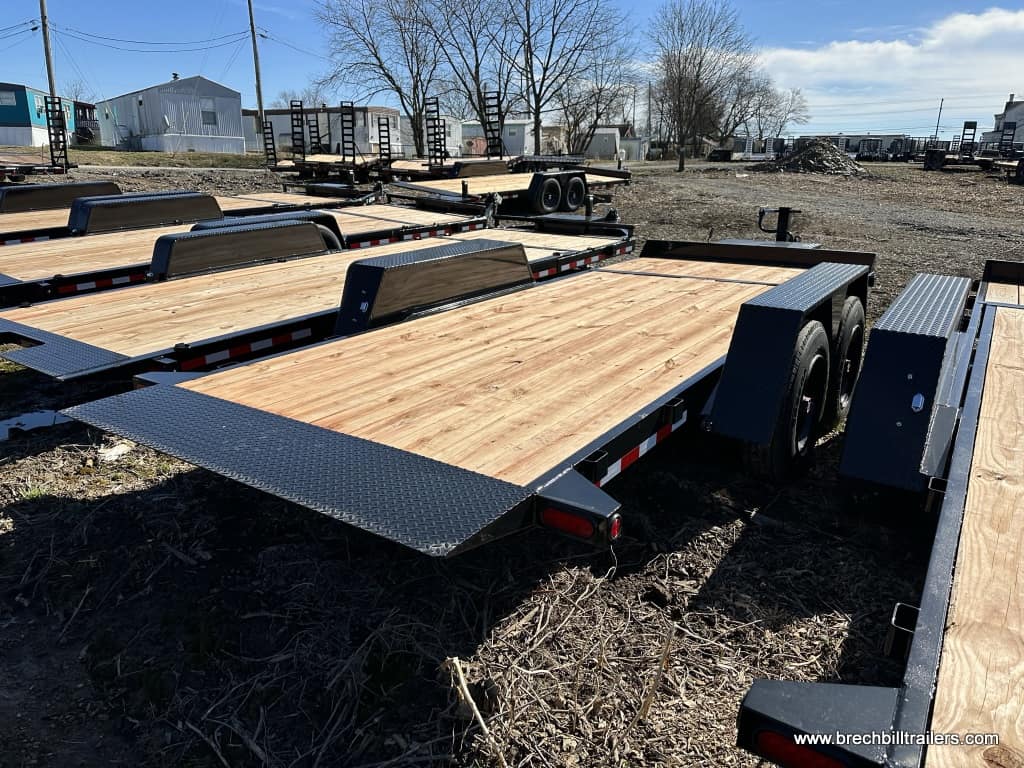 A heavy duty gravity tilt deck trailer for sale