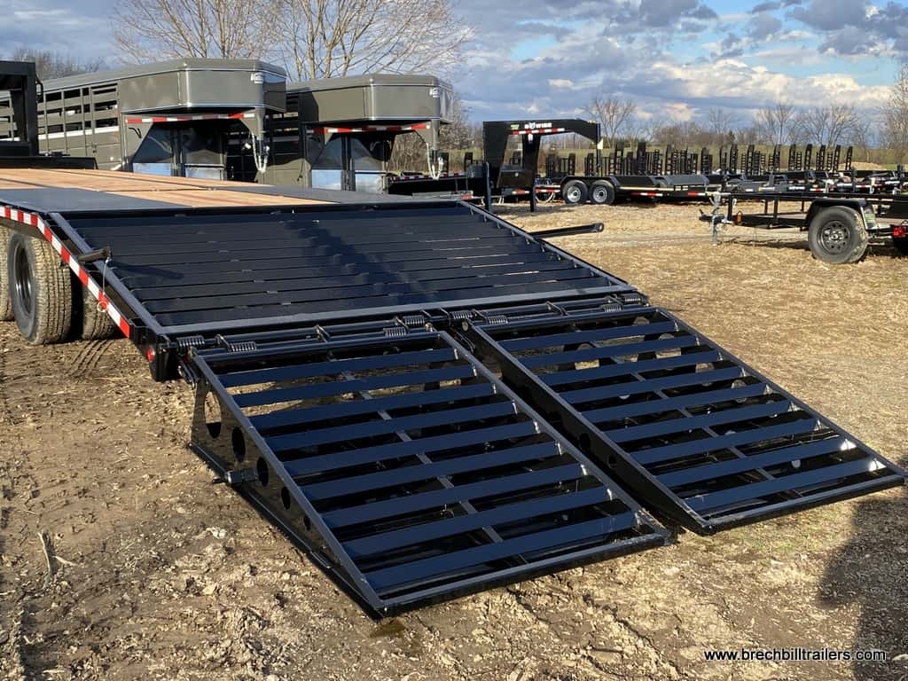 Ramps folded down for easy loading.