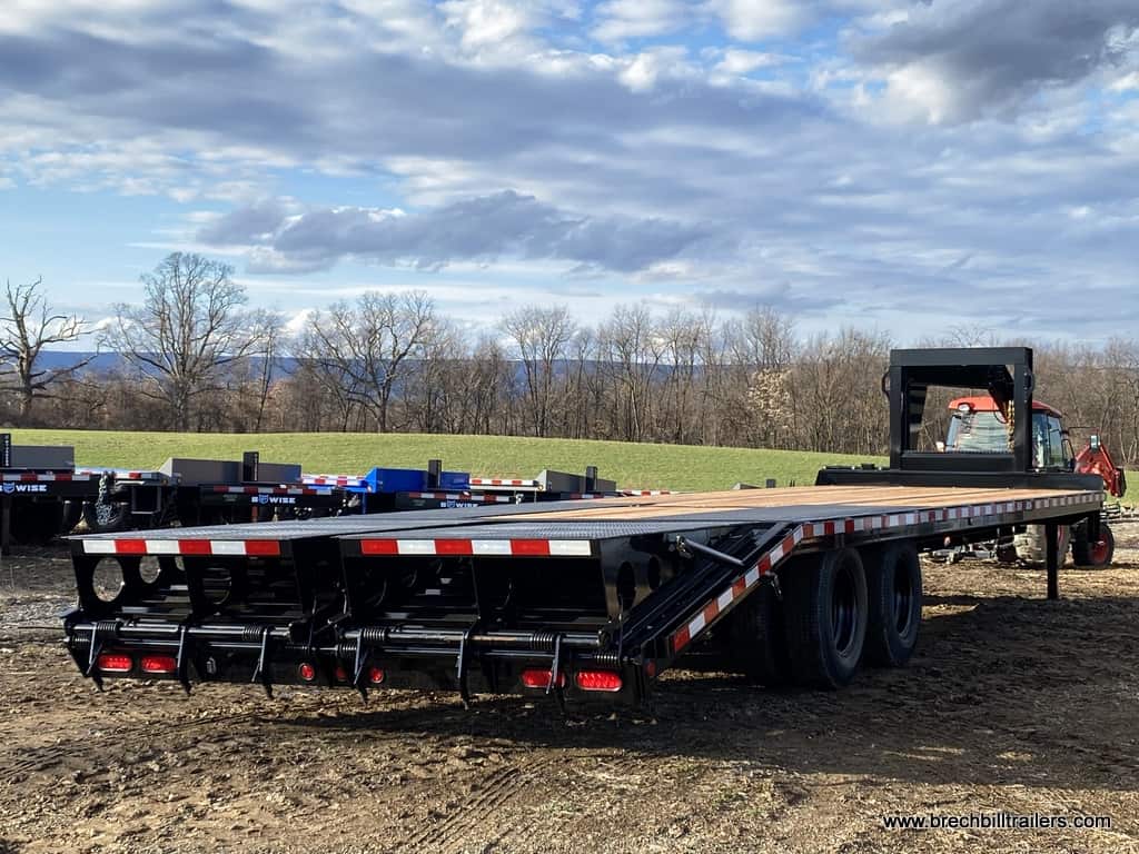 32ft long Bwise Gooseneck 26K Deck Over Equipment Trailer