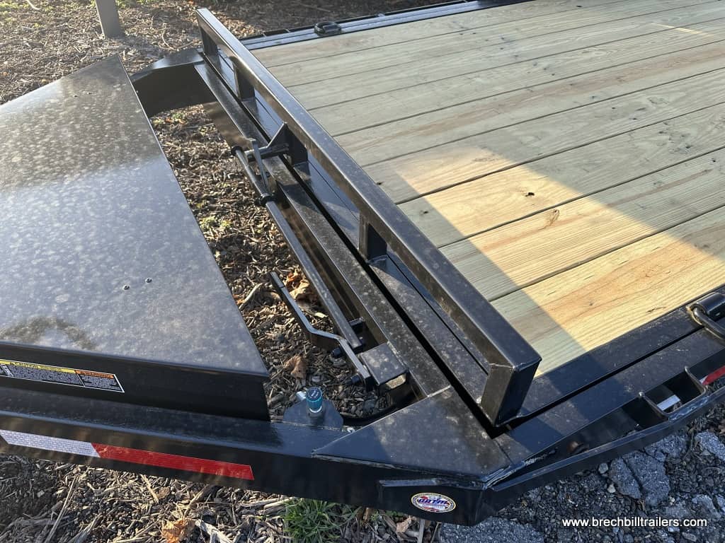 Front of the Belmont Low Pro Gravity Tilt Skid Steer Equipment Trailer