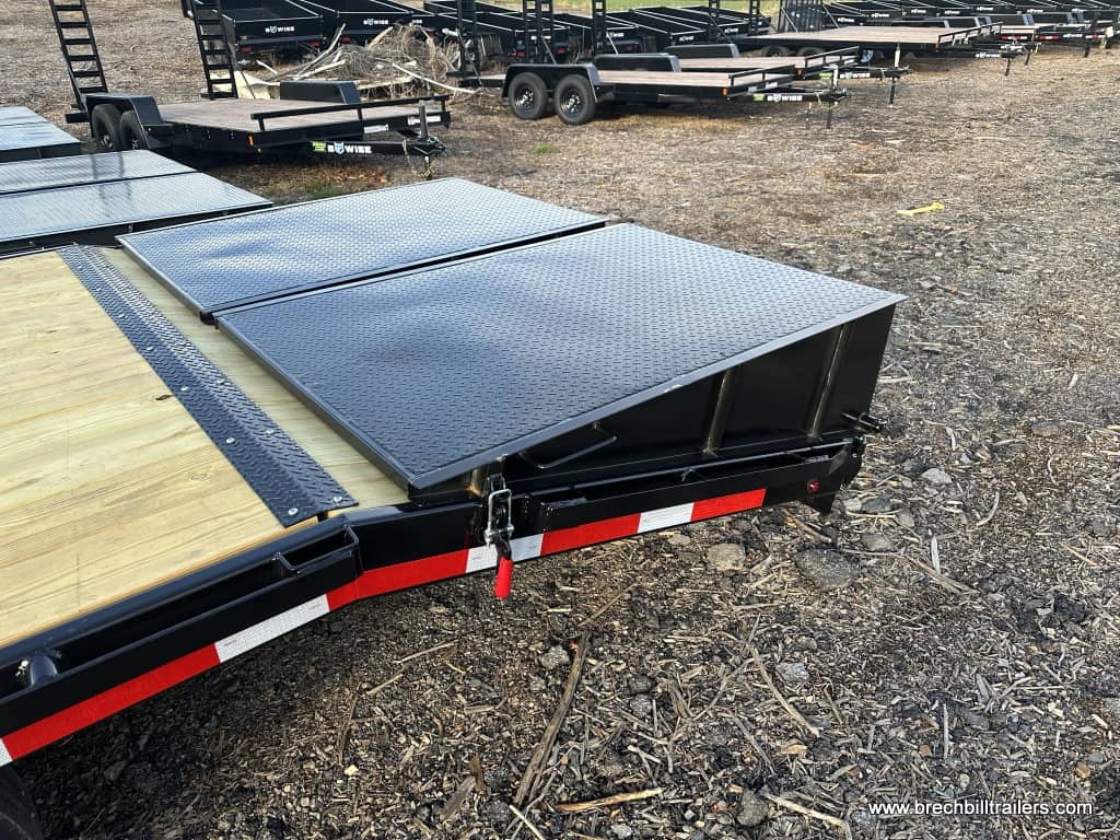Closeup view of the black ramps